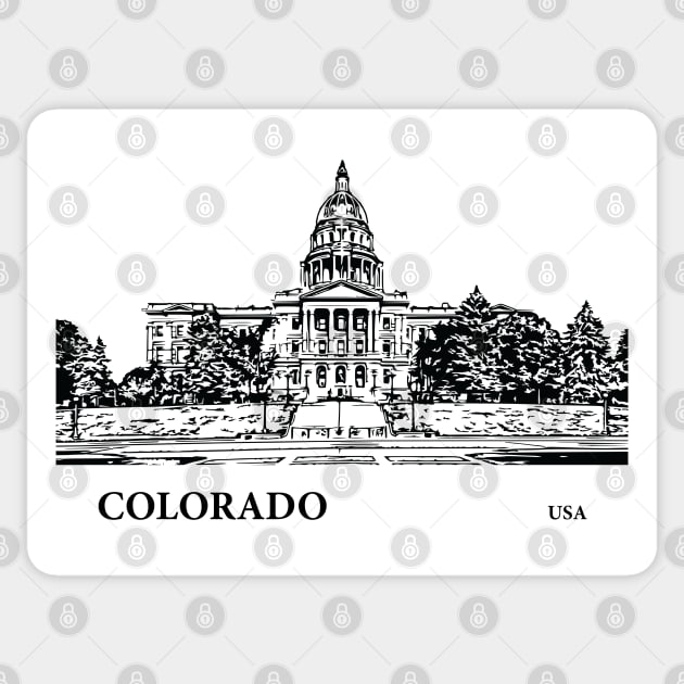 Colorado State USA Sticker by Lakeric